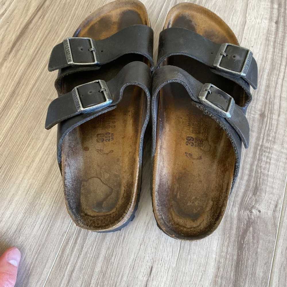 Birkenstock Birkenstock Arizona Black Oiled Leath… - image 10