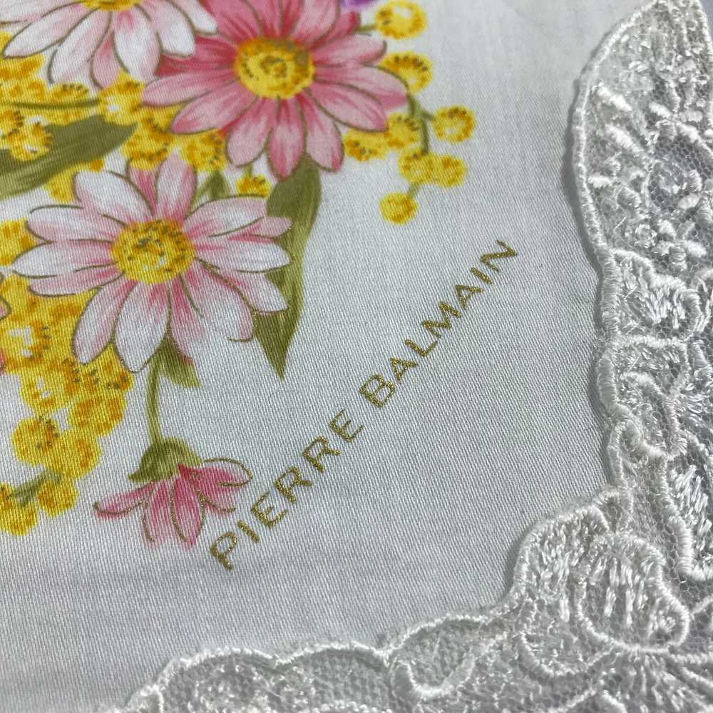 Pierre Balmain × Vintage Pierre Balmain Floral Ha… - image 3
