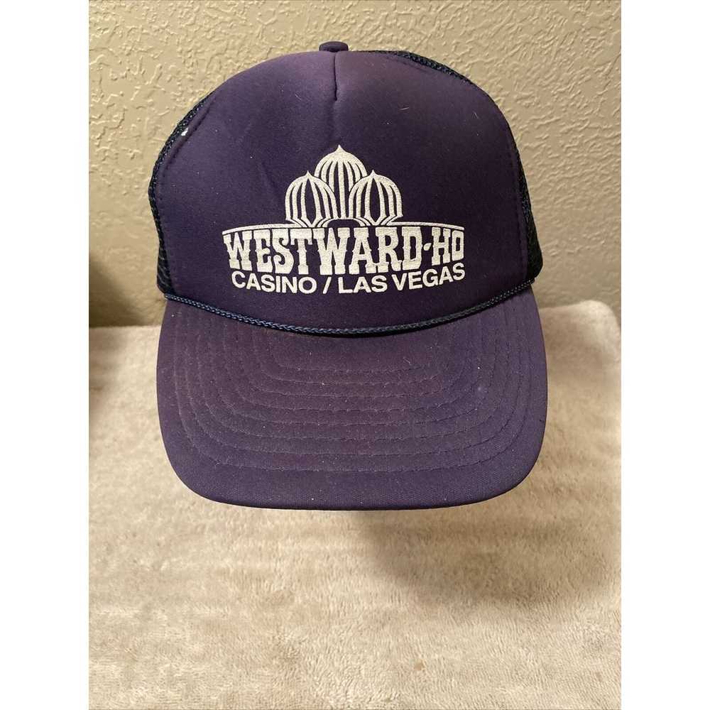 Westward Ho Casino Las Vegas Hat Dk Blue Mesh Foa… - image 1