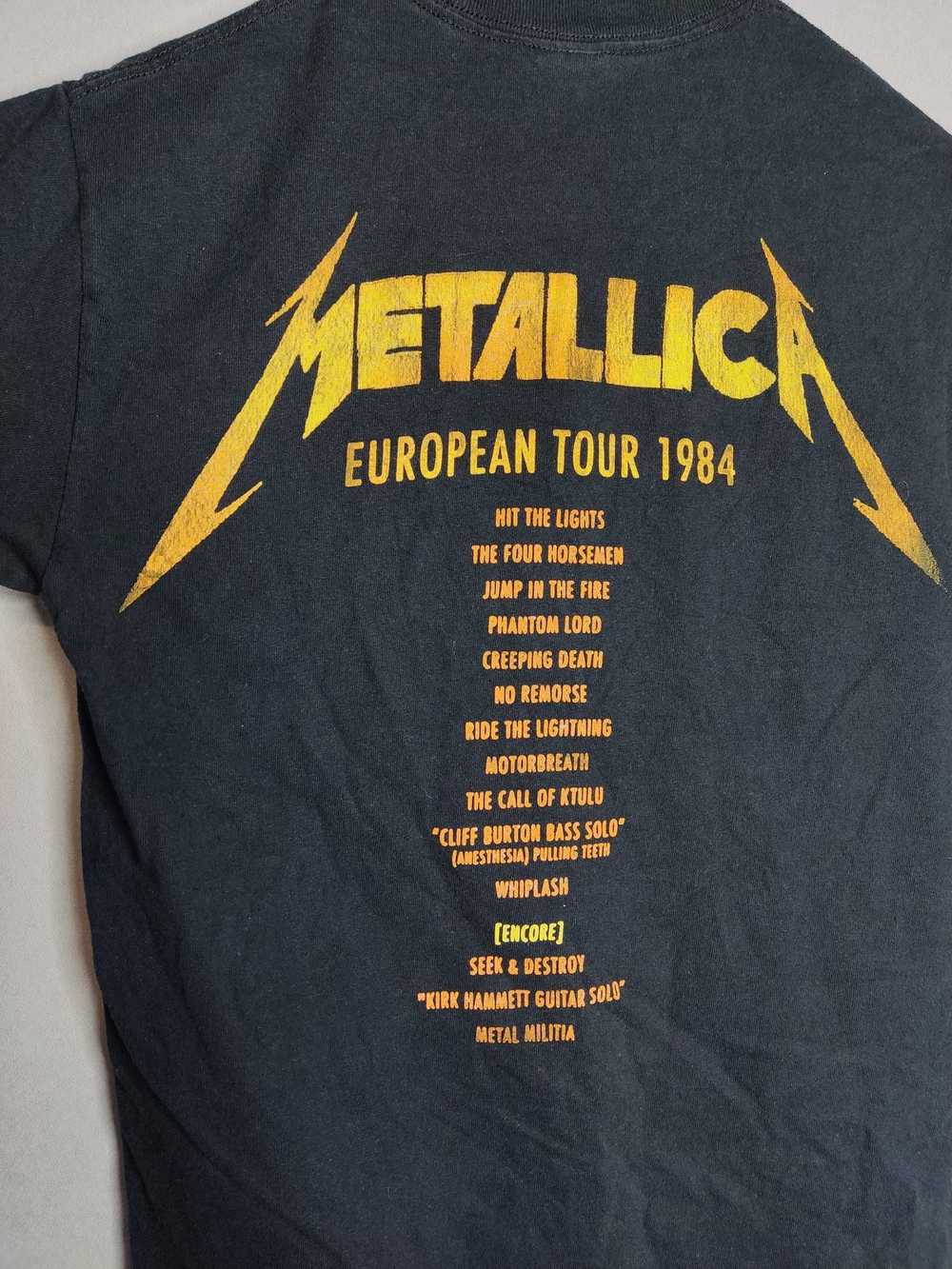 Band Tees × Metallica × Vintage Reprint 1984 Meta… - image 4