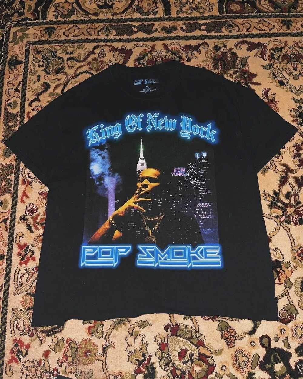 Rap Tees × Streetwear Pop Smoke “KING OF NEWYORK/… - image 1