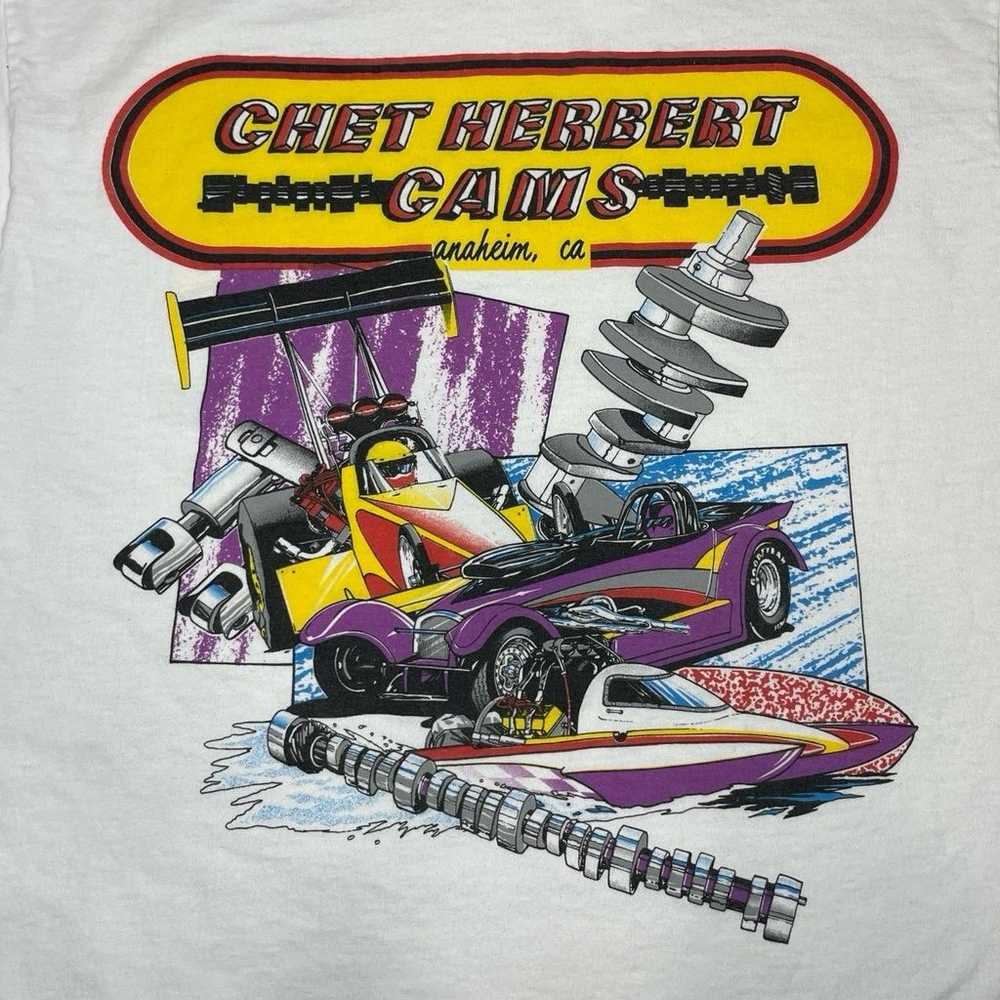 Vintage 90s Chet Herbert Graphic T-Shirt Men’s Si… - image 5