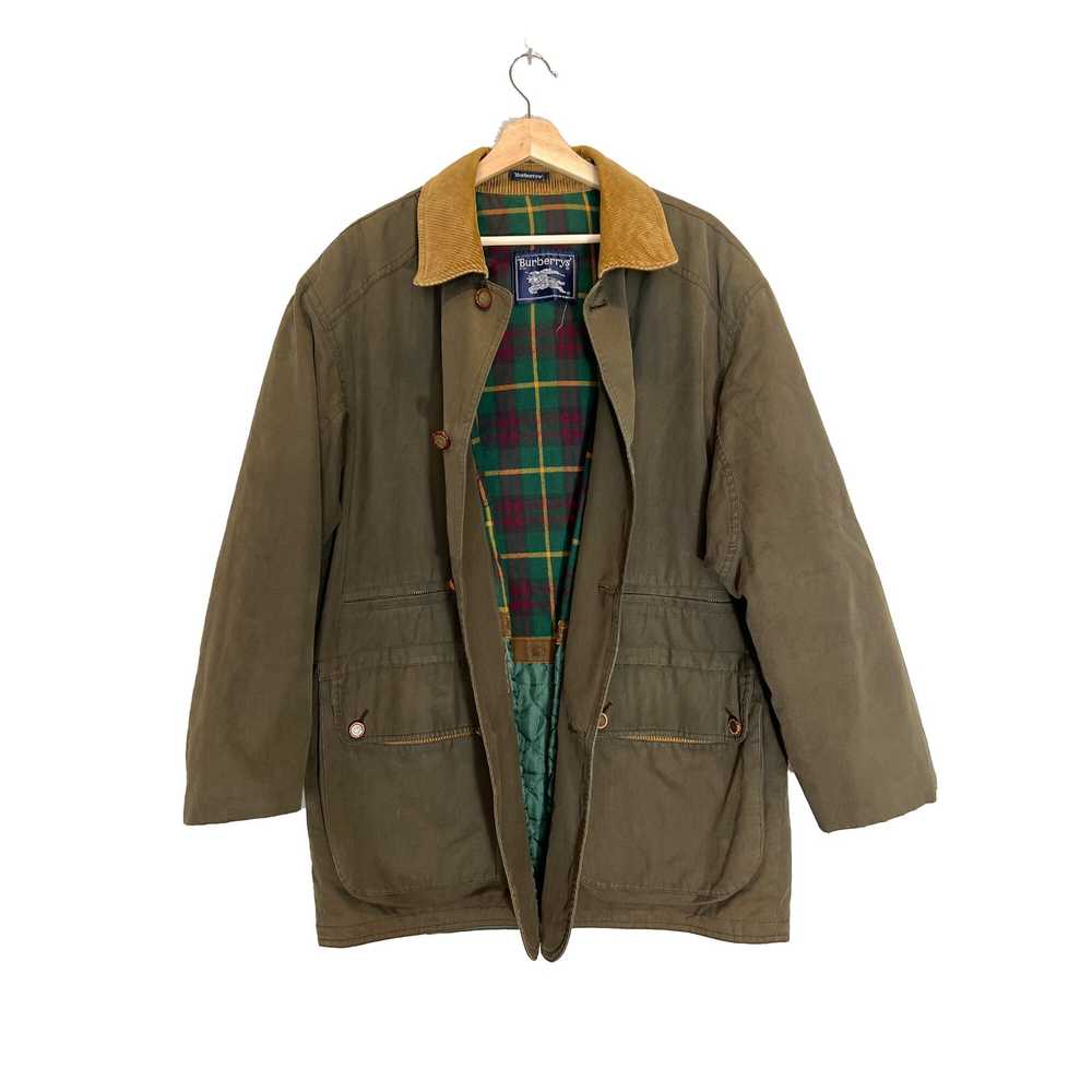 Burberry Vintage Burberry parka in military green… - image 4