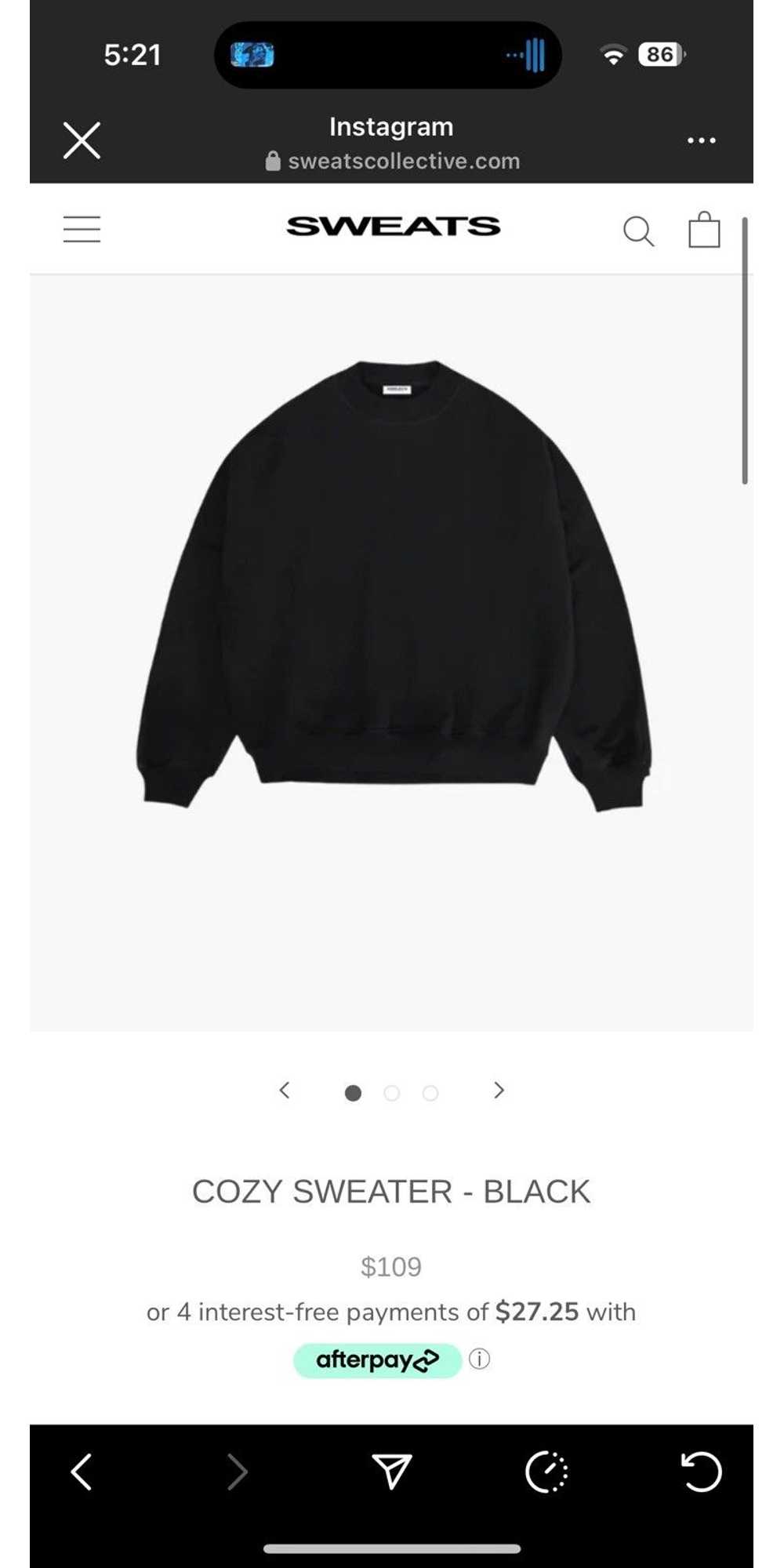 Other Sweats collective black cozy sweater - image 1