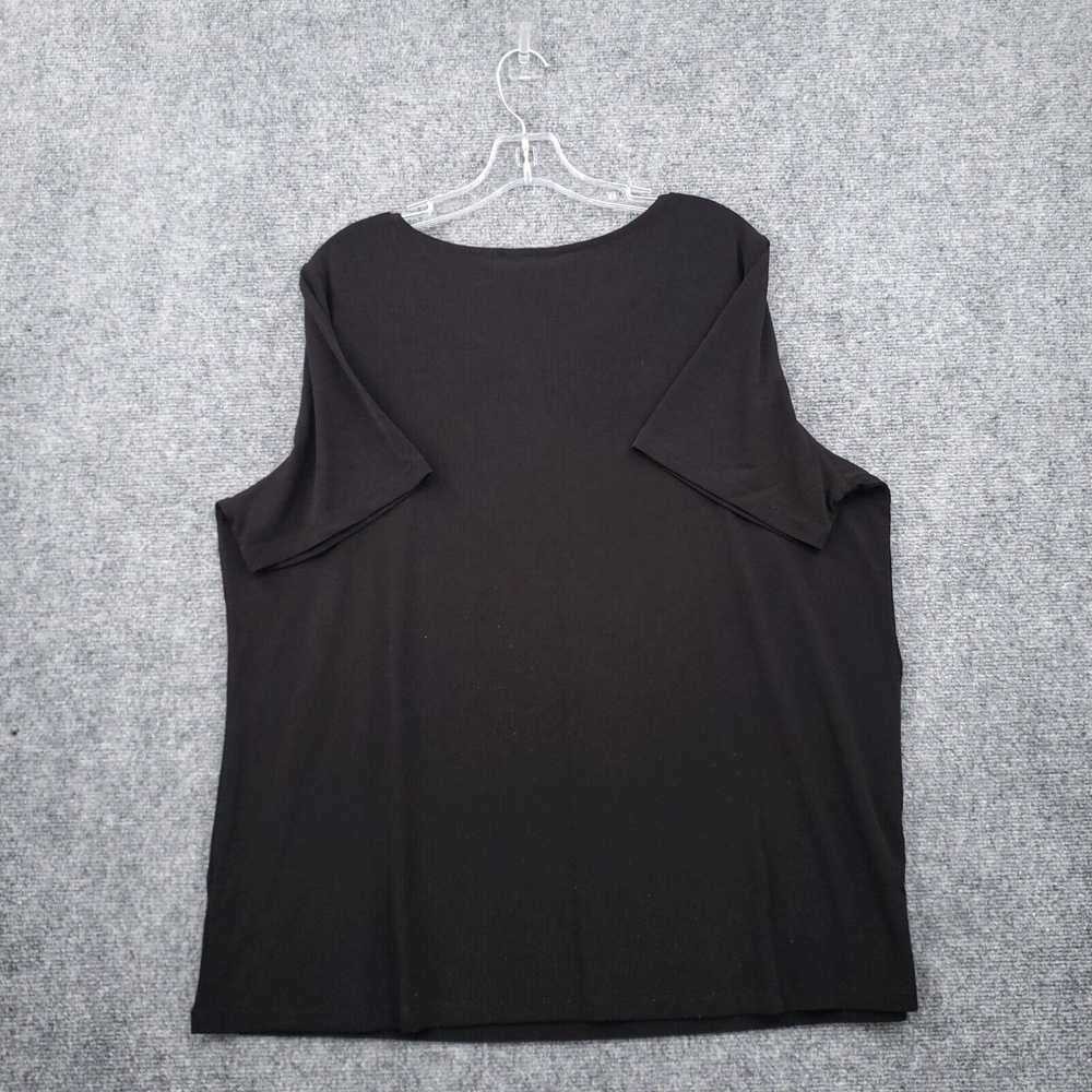 Vintage Susan Graver T-Shirt Women 1X Plus Black … - image 2