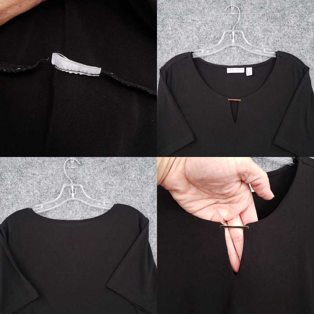 Vintage Susan Graver T-Shirt Women 1X Plus Black … - image 4