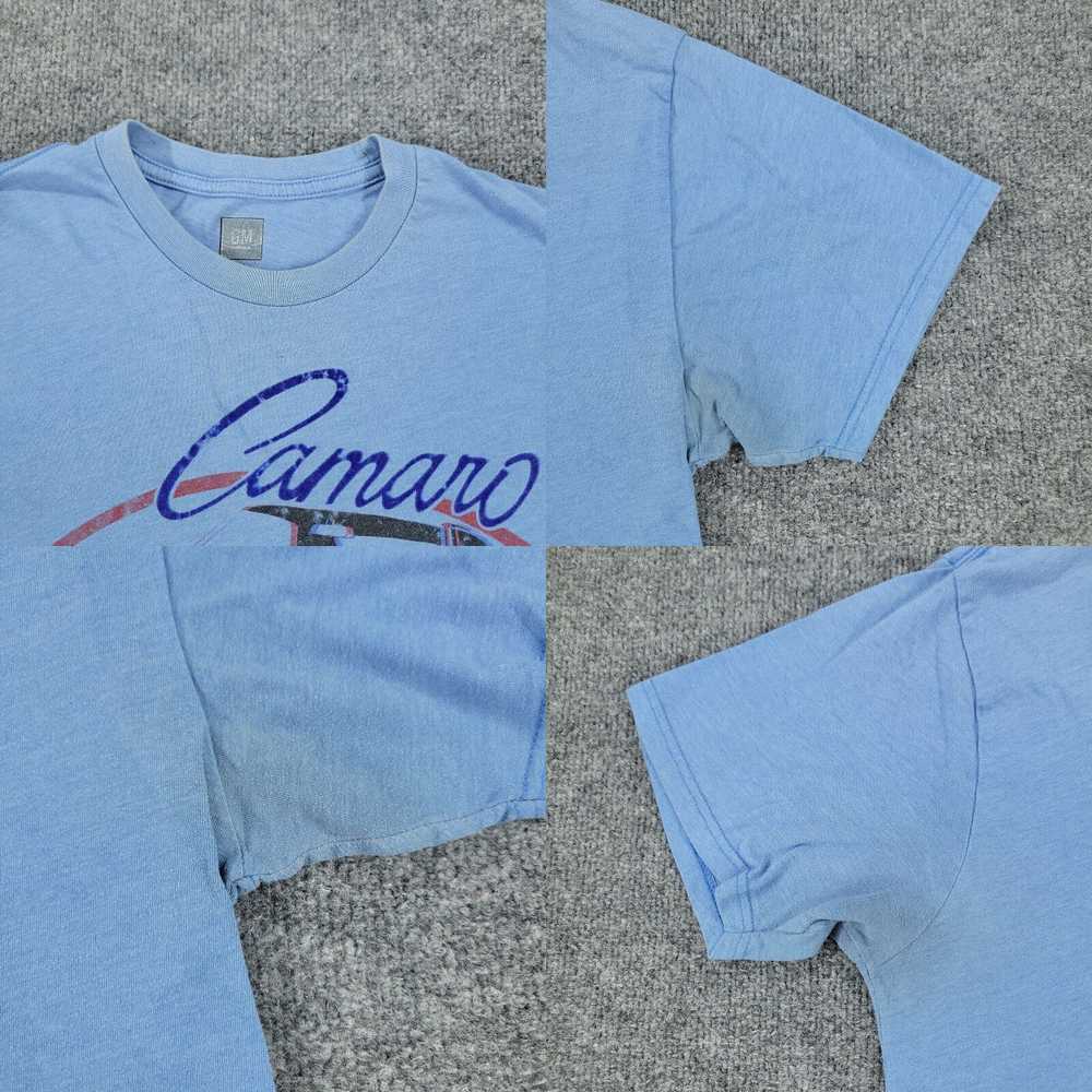 Vintage GM Shirt Men's Large Blue Chevrolet Camar… - image 4