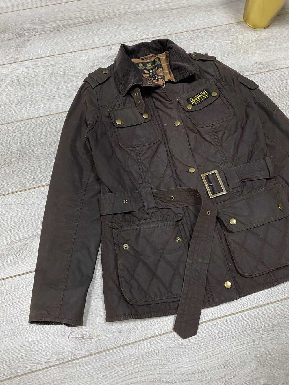 Barbour Barbour waxed international quilted jacke… - image 2