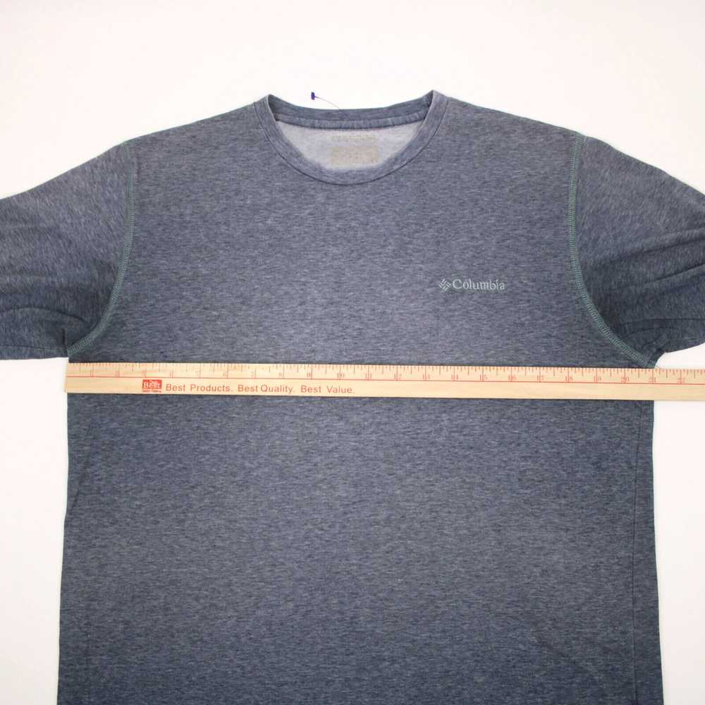 Vintage Columbia Shirt Adult Large Gray/Blue Shor… - image 2