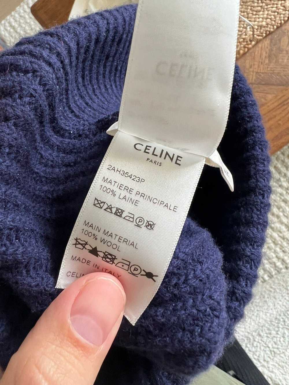 Celine Wool logo beanie - image 5