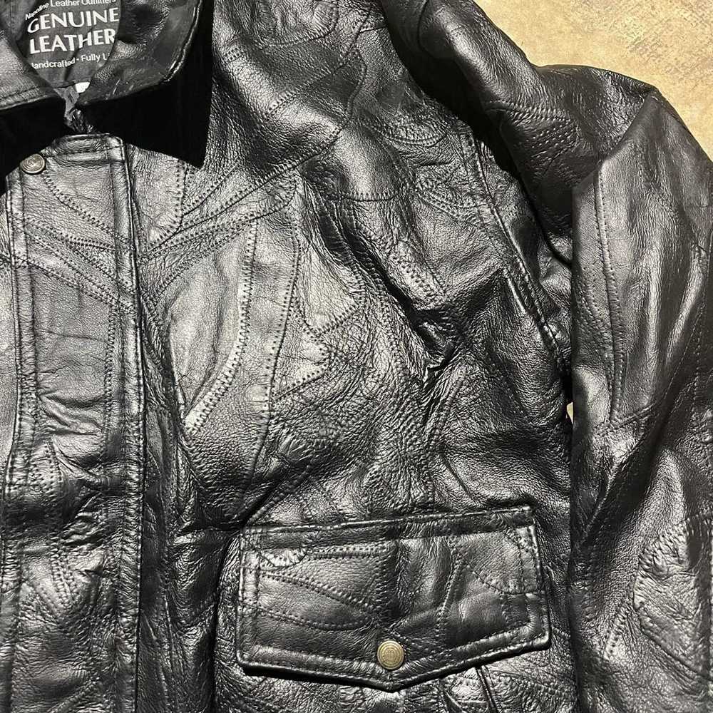 Genuine Leather × Leather Jacket × Vintage Vintag… - image 2