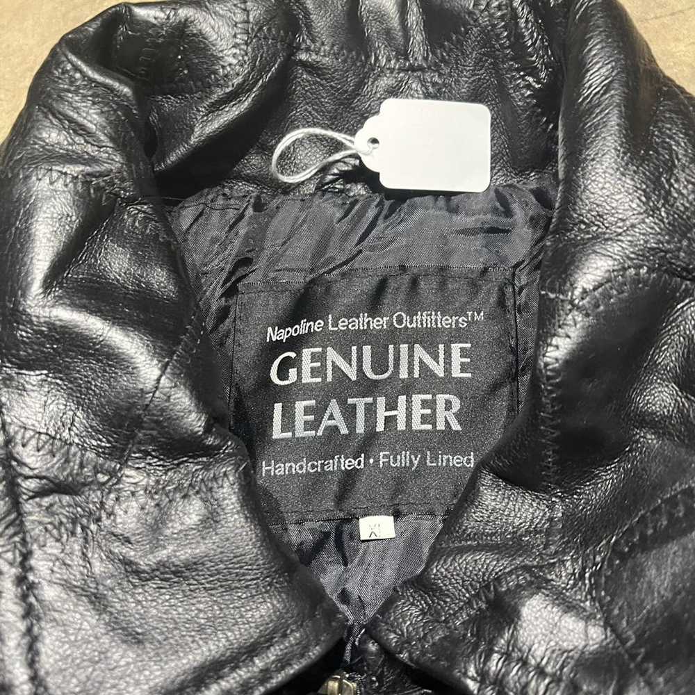 Genuine Leather × Leather Jacket × Vintage Vintag… - image 4
