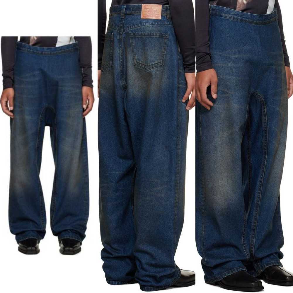 Y/Project Y Project Blue Souffle Denim Jeans - image 6