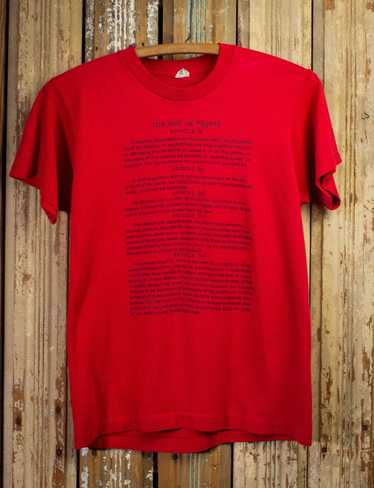 Vintage Vintage Bill of Rights Graphic T Shirt 80s