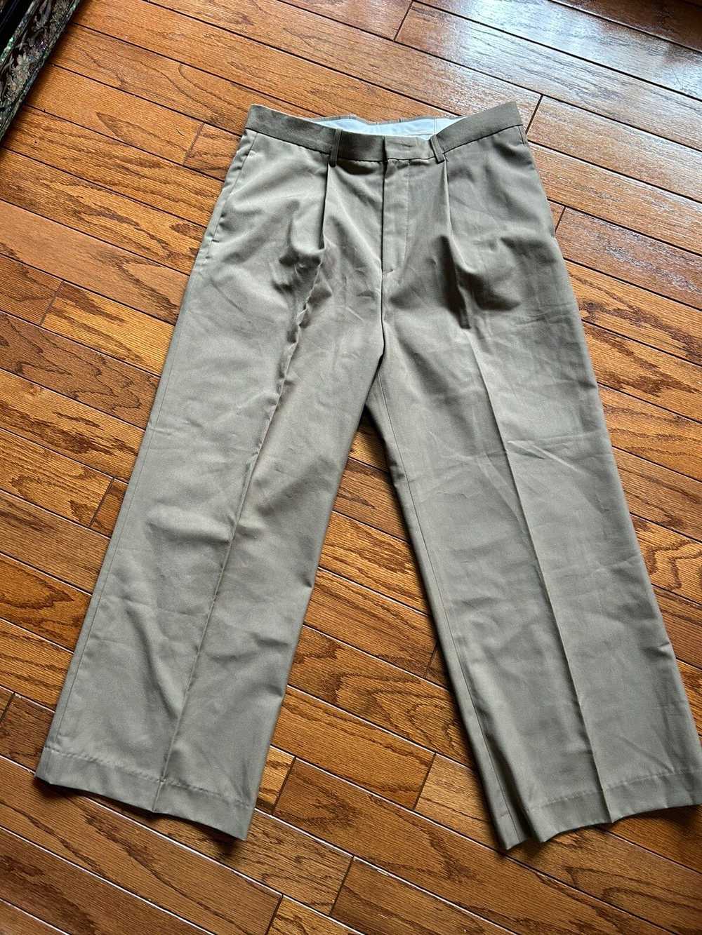 Olive Olive wide single pleat pants mocha - image 1