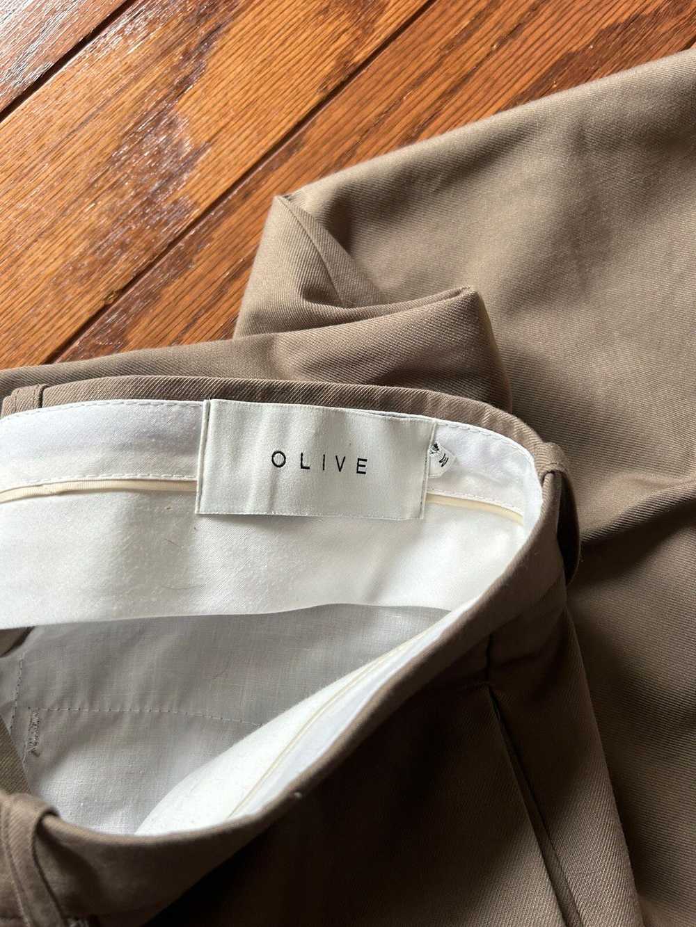 Olive Olive wide single pleat pants mocha - image 3