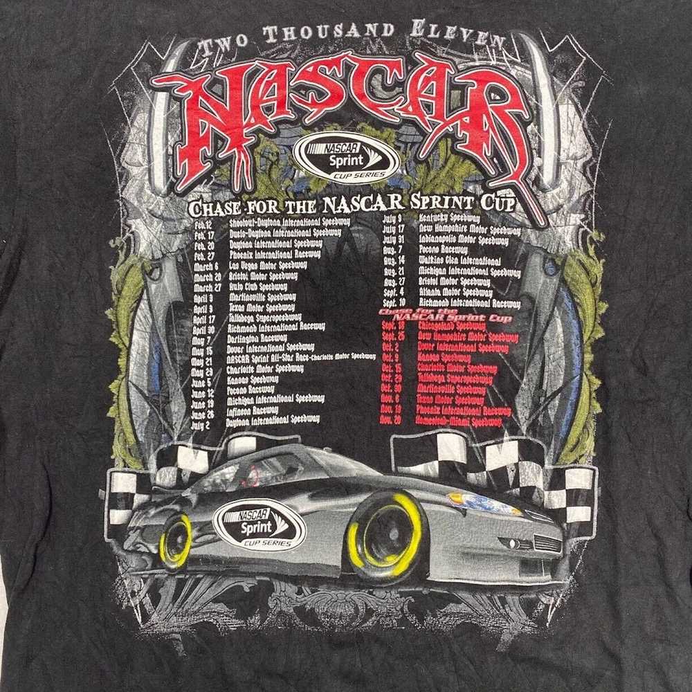 NASCAR NASCAR Sprint Cup Graphic Tee Thrifted Vin… - image 2