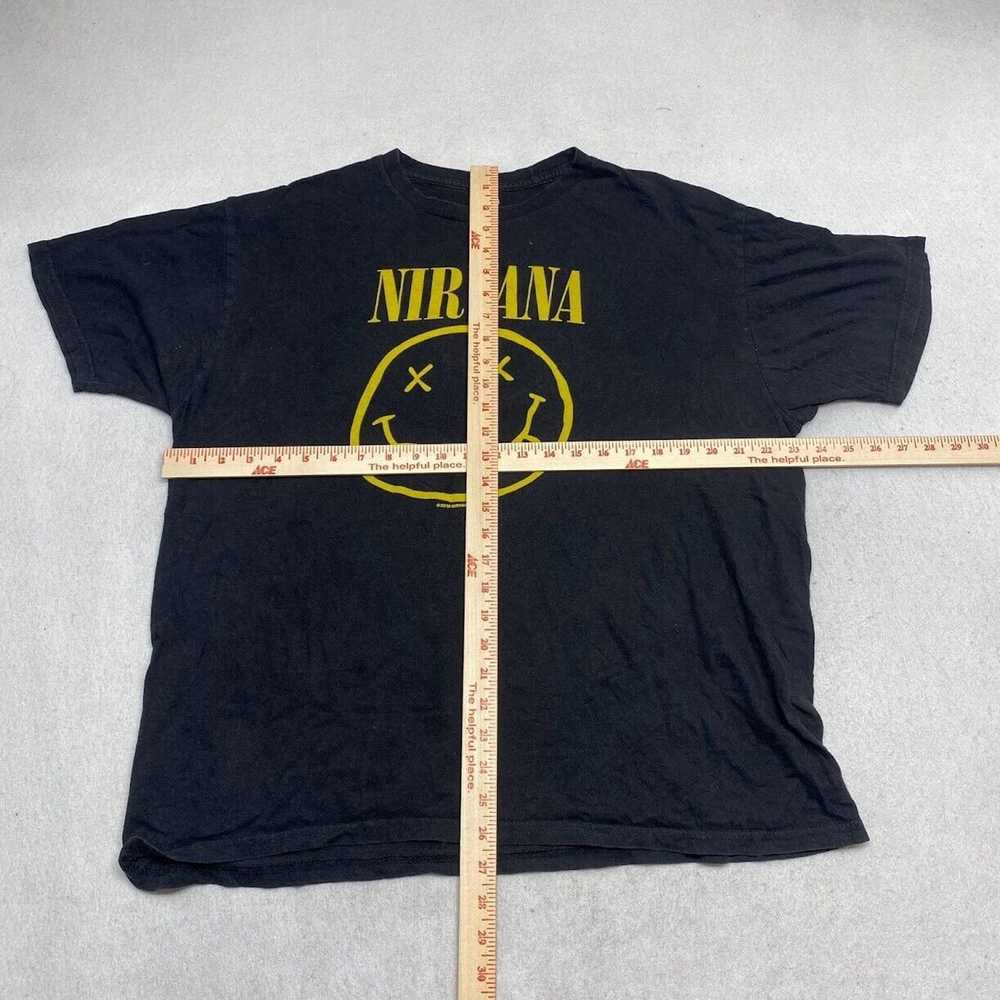 Nirvana Nirvana Band Tee Thrifted Vintage Style S… - image 5