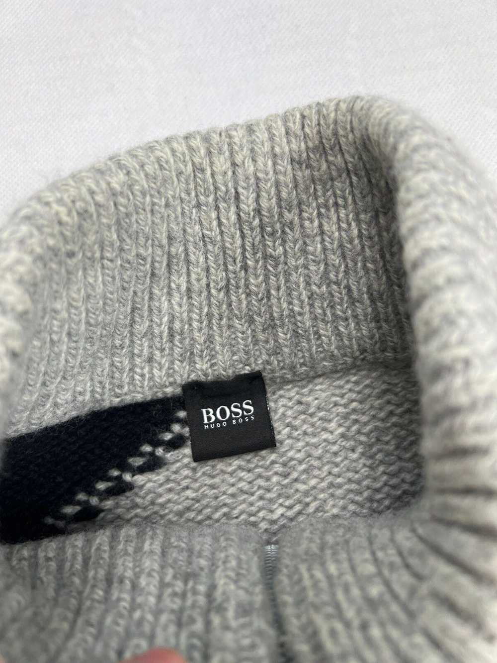 Hugo Boss Sweater Hugo Boss big logo 80% virgin w… - image 7