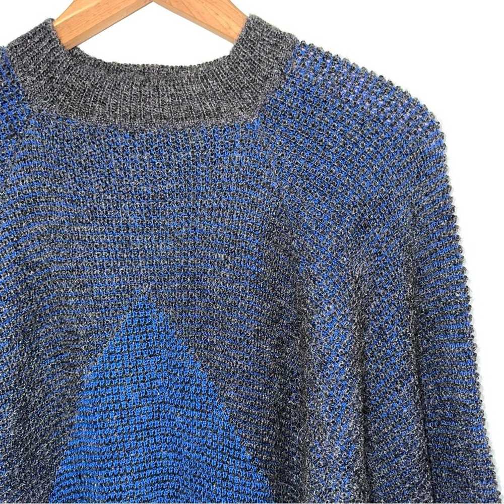Vintage Chunky Knit Diamond Sweater - image 2