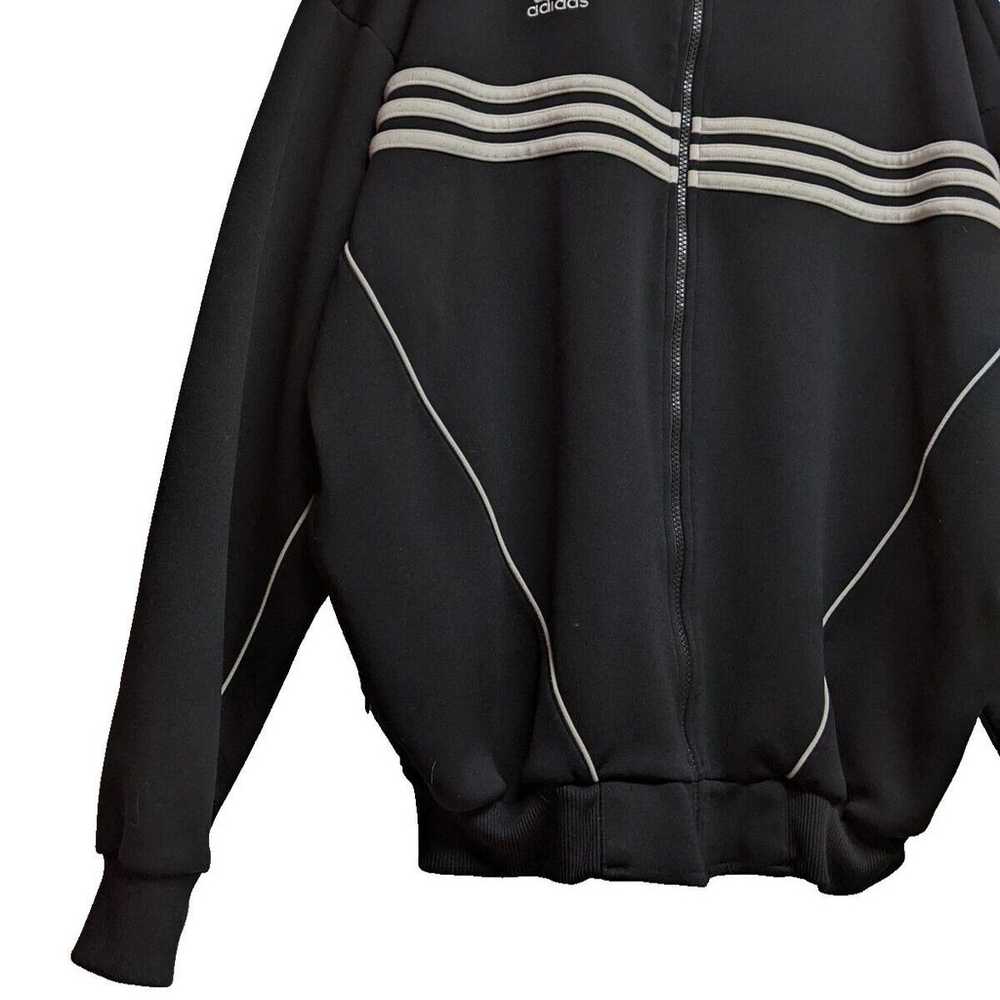 Adidas Sports Full Zip Sweater Men Poly Cotton Bl… - image 10
