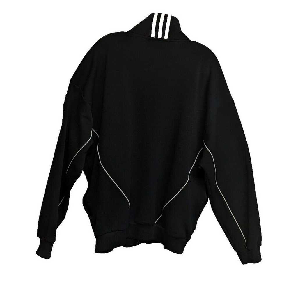 Adidas Sports Full Zip Sweater Men Poly Cotton Bl… - image 3
