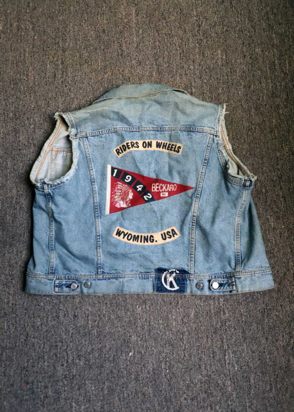 Thrifted Cut-off Jean Jacket - image 3