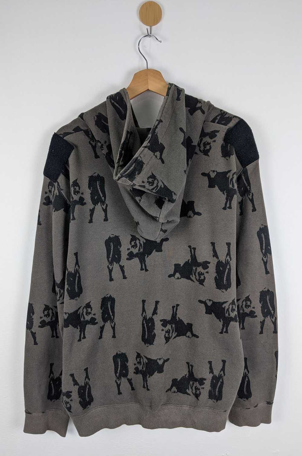 Undercover Undercover Cow Print Hoodie Sweater - image 2