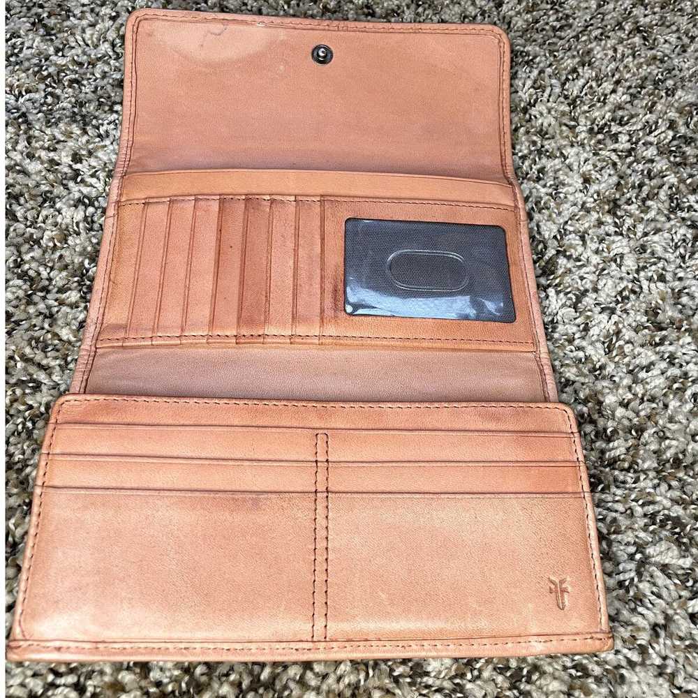 Frye Frye Melissa Snap Trifold Leather Wallet Dus… - image 3