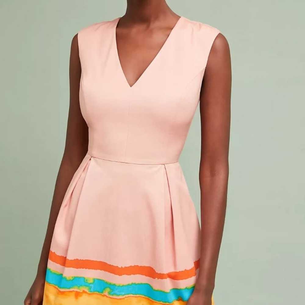 Anthropologie Painterly Pleated Dress size 2 - image 8