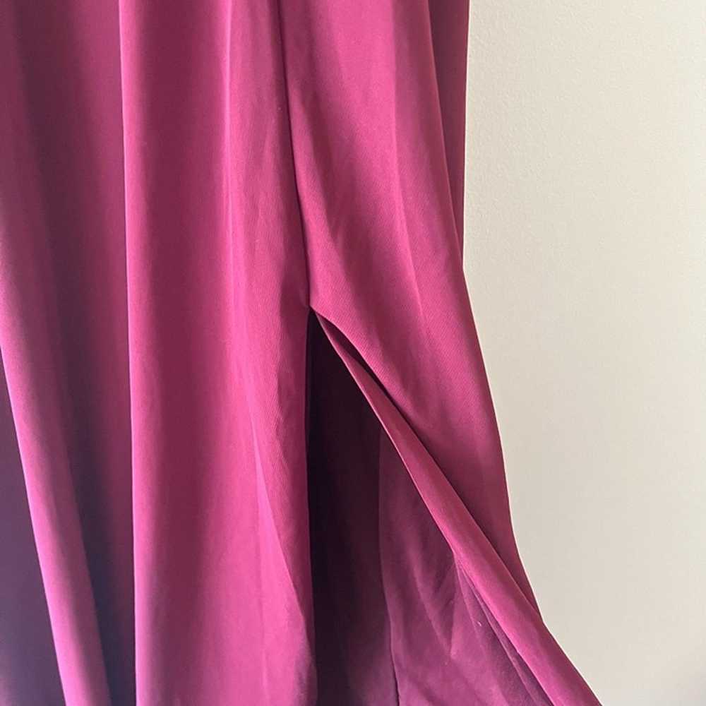 Lulu’s Purple Halter Formal Maxi Dress W/ Side Sl… - image 4