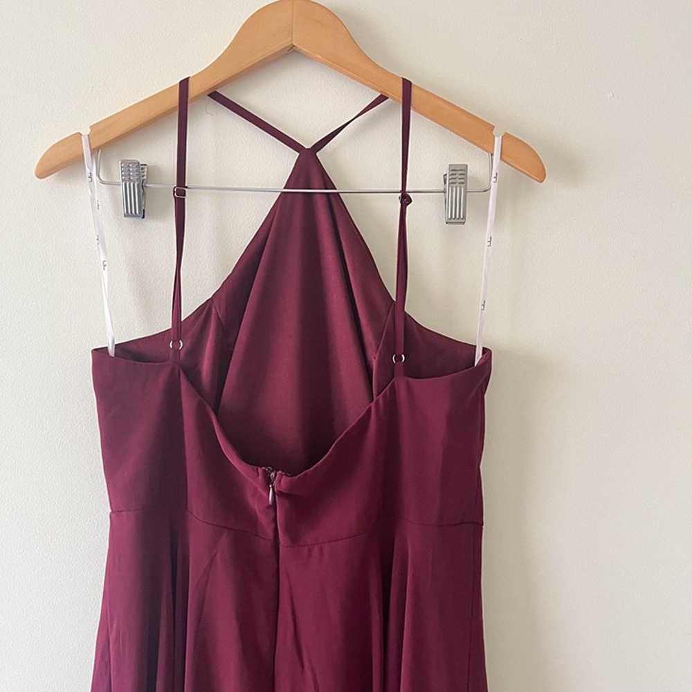 Lulu’s Purple Halter Formal Maxi Dress W/ Side Sl… - image 5