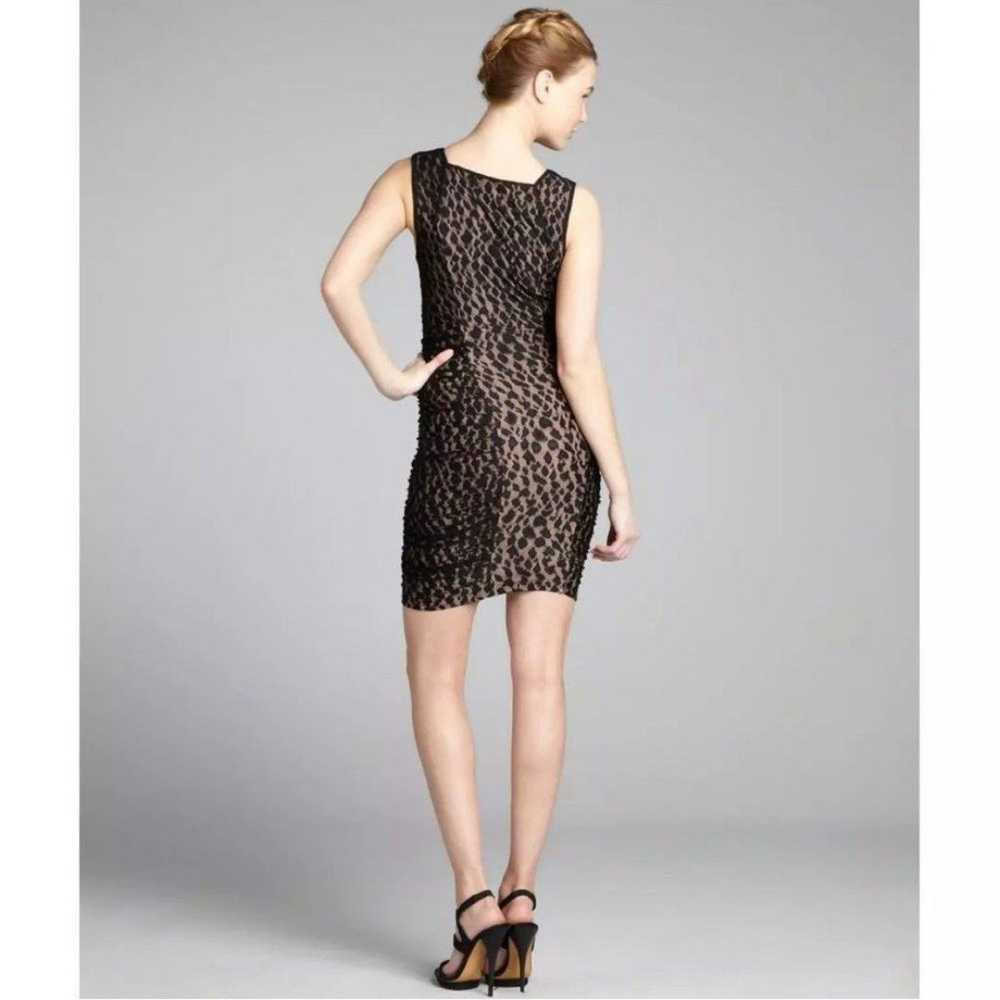 BCBGMaxAzria Renee Mini Dress, Black Lace & Tan, … - image 12