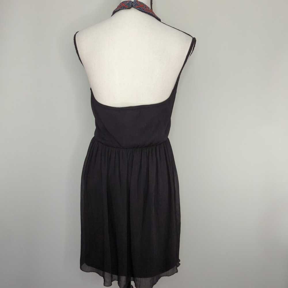 ZARA Trafaluc Collection  Black Halter Mini Dress - image 5