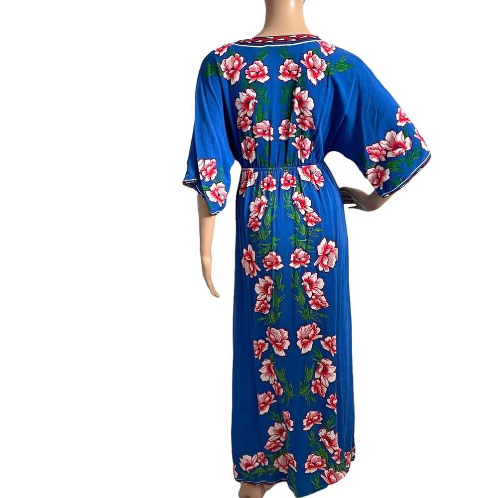 Flying Tomato V-neck Maxi Dress Floral Kimono Sle… - image 2