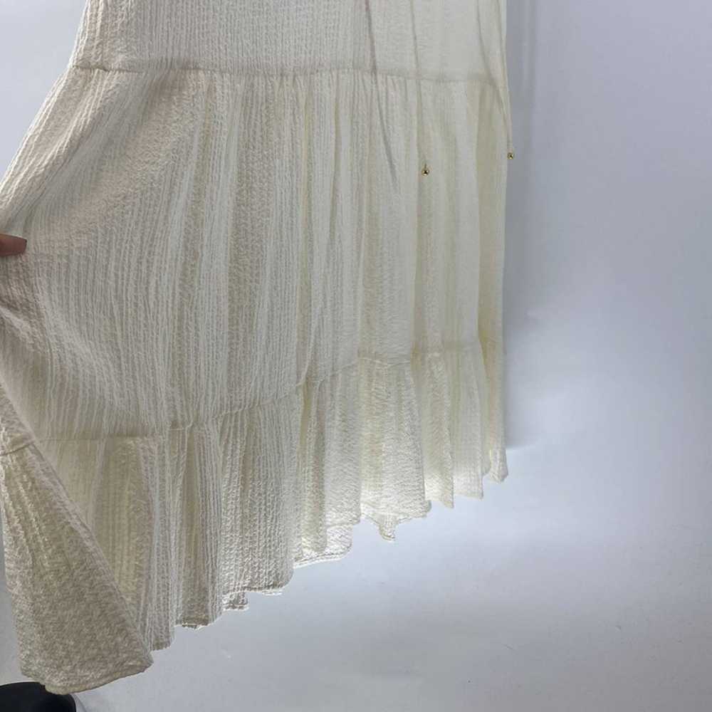 Calvin Klein off white semi sheer sleeveless dres… - image 4