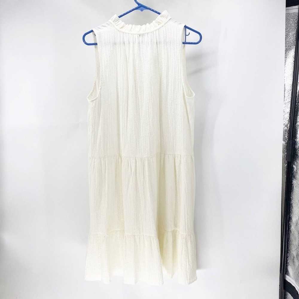 Calvin Klein off white semi sheer sleeveless dres… - image 6