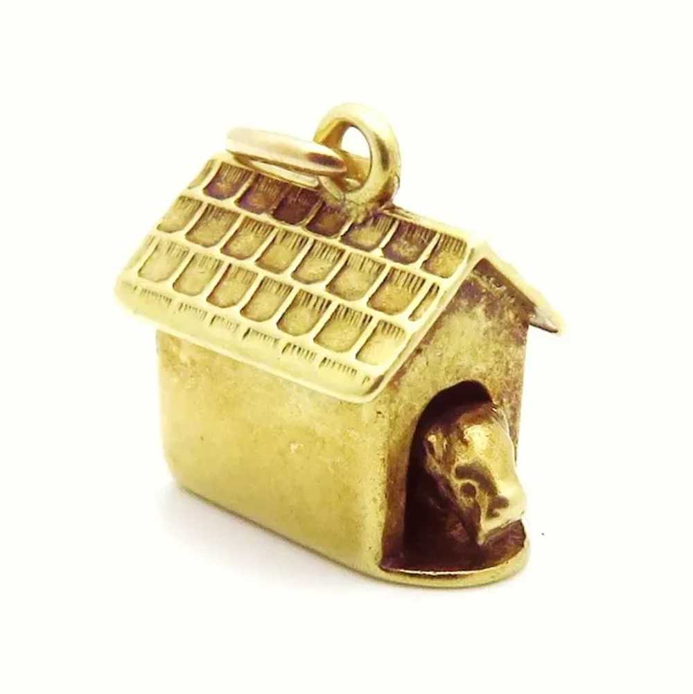 Vintage 1930s 14K Yellow Gold Scottie Dog in Dogh… - image 6
