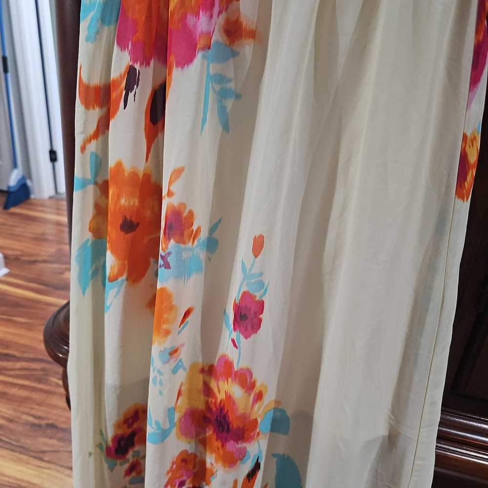 Bisou Bisou Michelle Bohbot floral design Dress s… - image 6