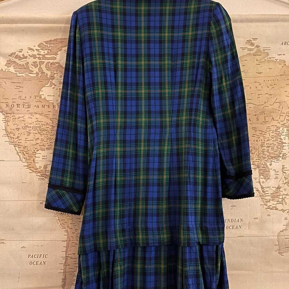 Vintage 1980’s Liz Claiborne Plaid Women’s Dress - image 5