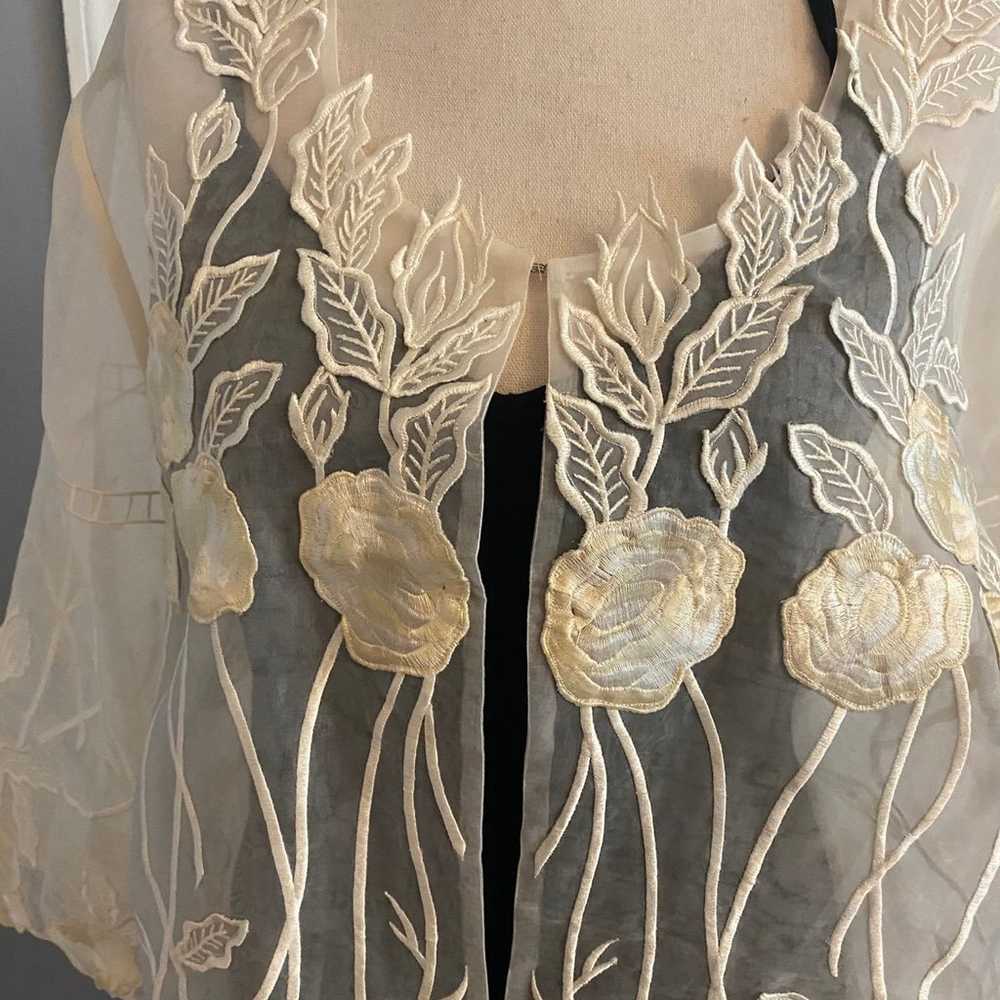 Donna Vinci Sheer Kimono Jacket Vintage Donna Vin… - image 2
