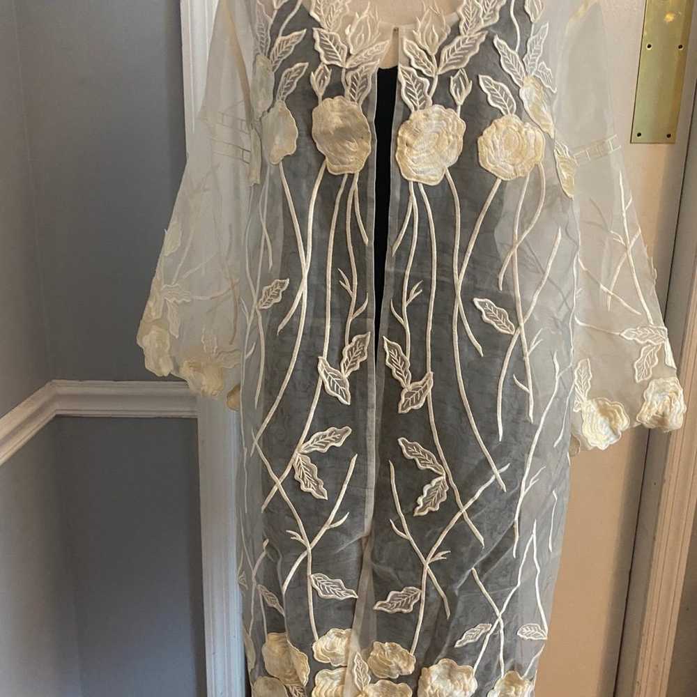 Donna Vinci Sheer Kimono Jacket Vintage Donna Vin… - image 4