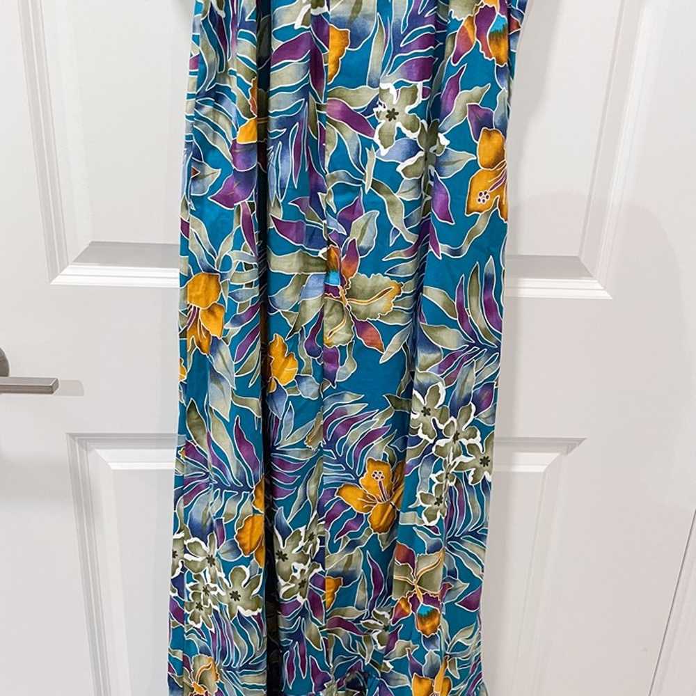 Hilo Hattie Hawaii Women's Multi Floral Maxi Dress - image 10