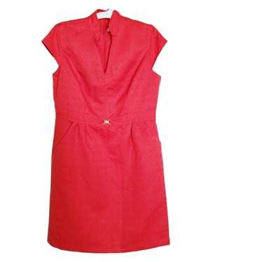 Sleeveless Red Midi Dress Size 16 - image 1