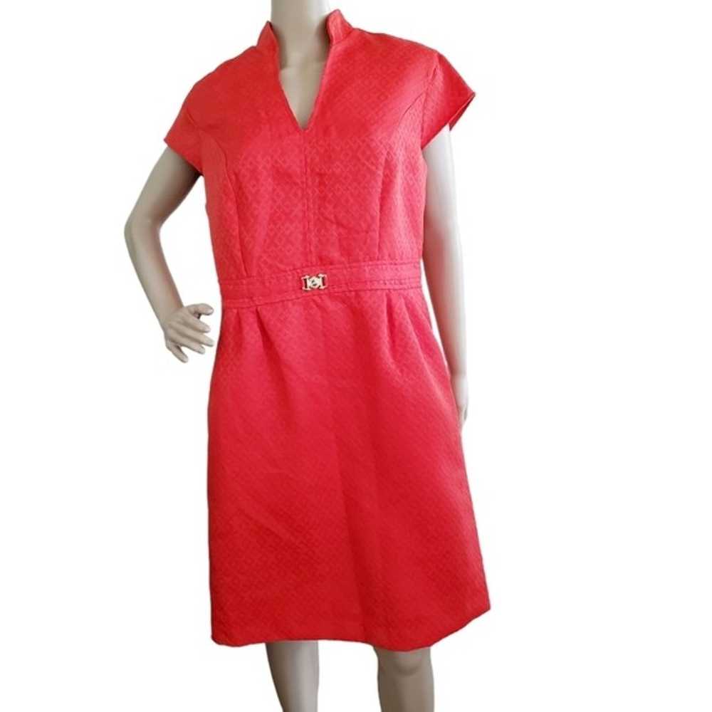Sleeveless Red Midi Dress Size 16 - image 3