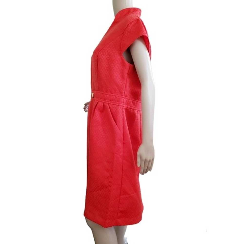 Sleeveless Red Midi Dress Size 16 - image 4