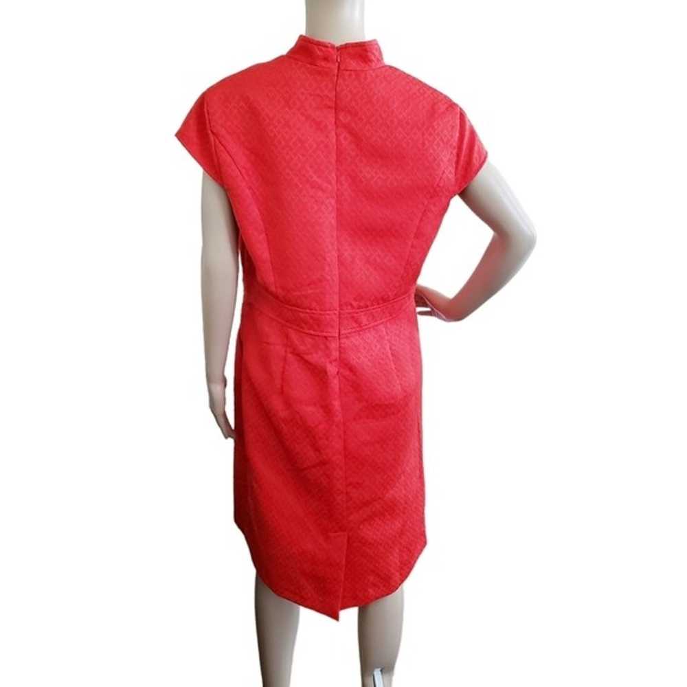 Sleeveless Red Midi Dress Size 16 - image 5