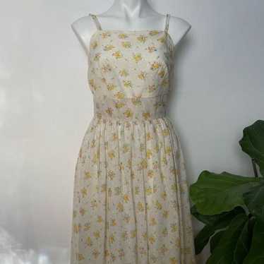 1950s vintage Union Made floral tea party dress - image 1