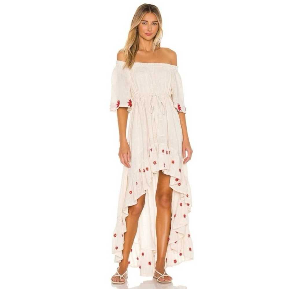 Sundress Alena Floral Embroidered Hi Low Dress Sz… - image 1