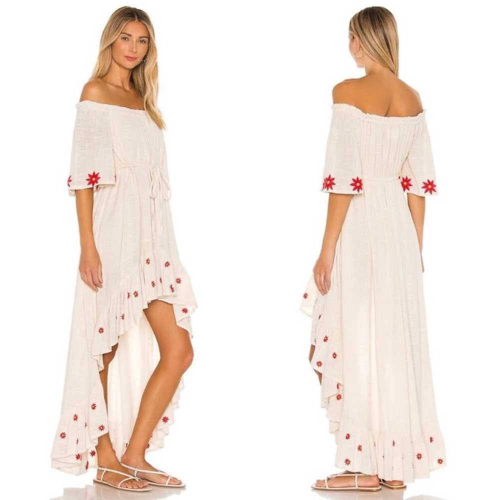 Sundress Alena Floral Embroidered Hi Low Dress Sz… - image 2
